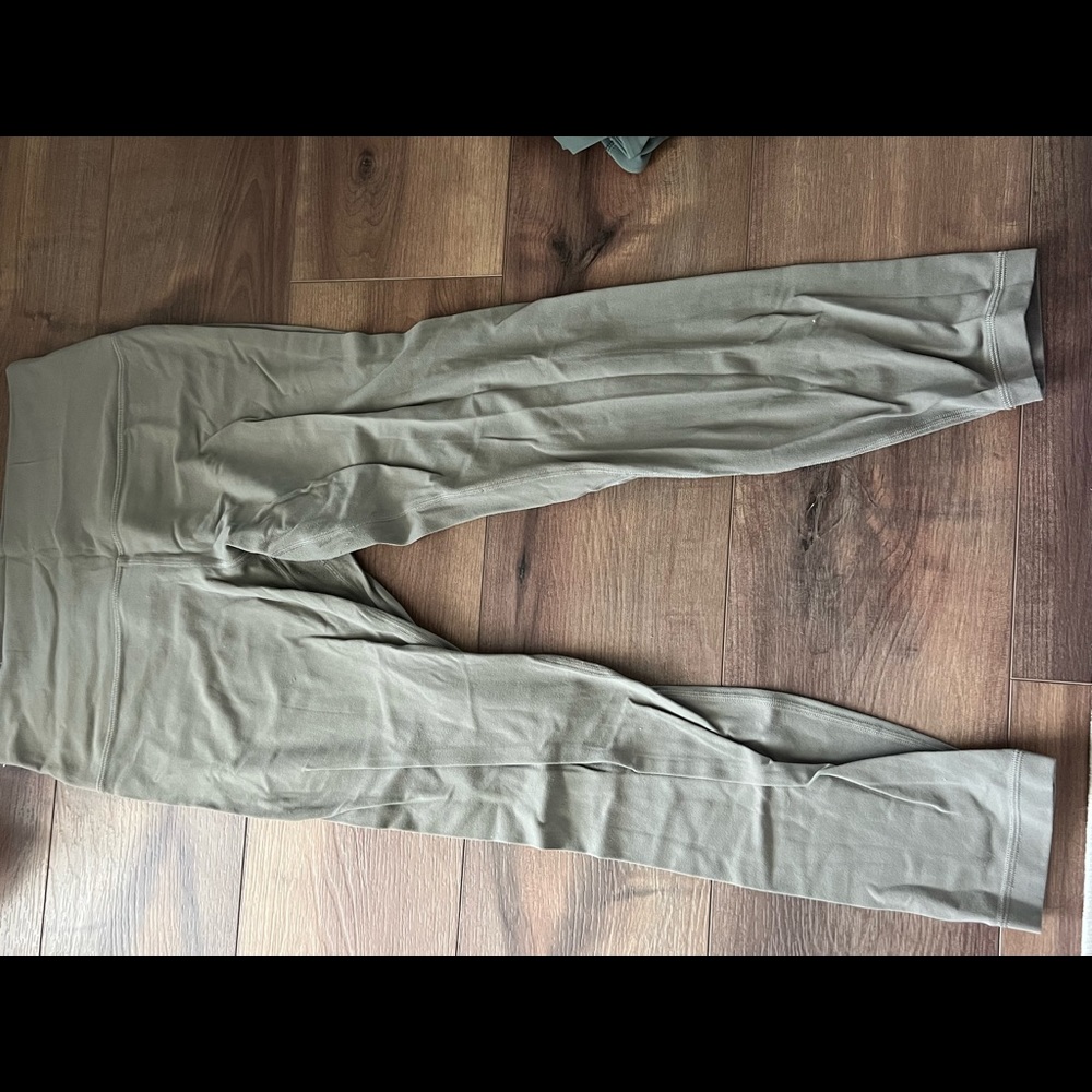 tan lululemon leggings 25” high rise